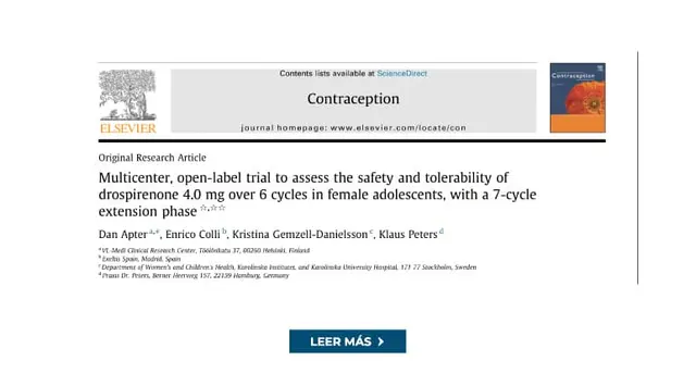 Multicenter, open-label trial to assess the safety and tolerability of drospirenone 4.0 mg over 6 cycles in female adolescents, with a 7-cycle extension phase